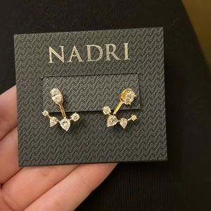 Nadri CZ & Gold Earrings
